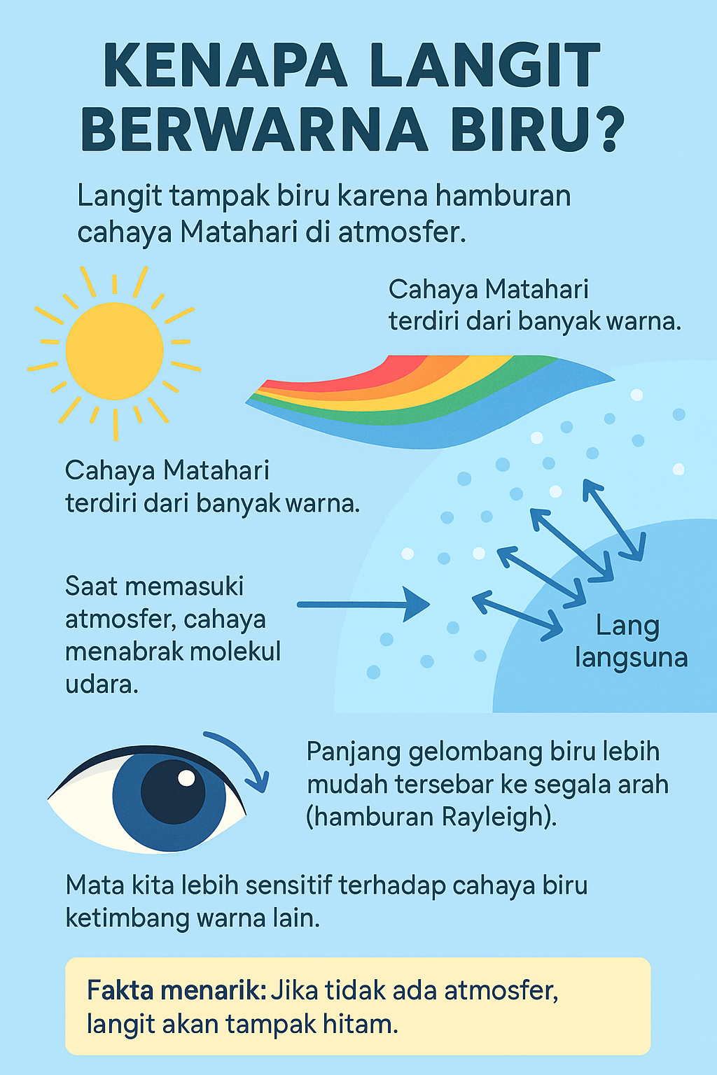 kenapa langit berwarna biru
