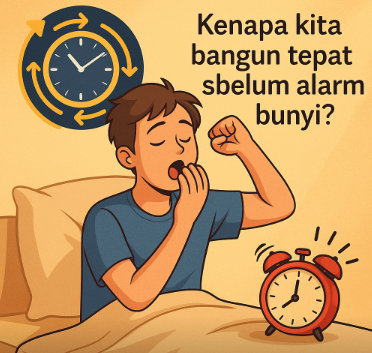 kenapa kita bangun tepat sebelum alarm bunyi