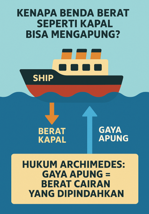 kenapa kapal bisa mengapung