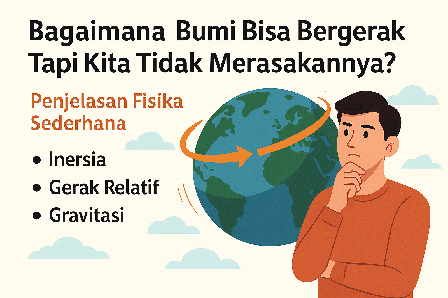 Kenapa Bumi Bergerak Tapi Kita Tidak Merasakannya?
