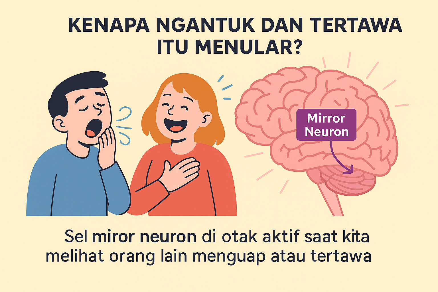 Gampang Ketularan Ngantuk atau Tertawa? Ini Alasannya