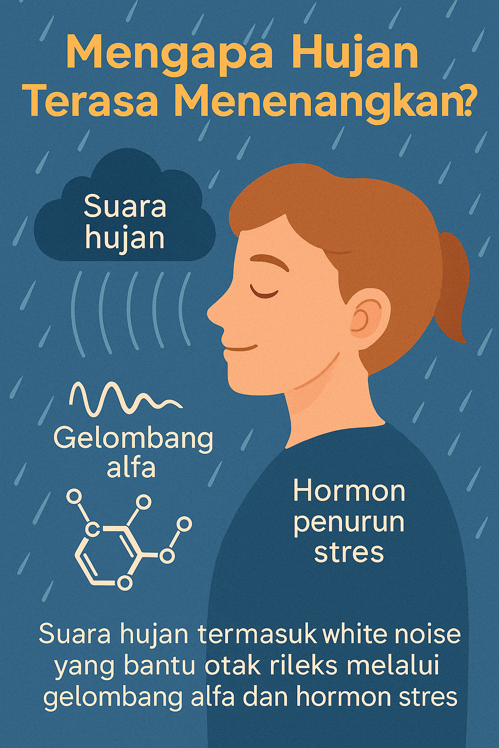 kenapa hujan terasa menenangkan